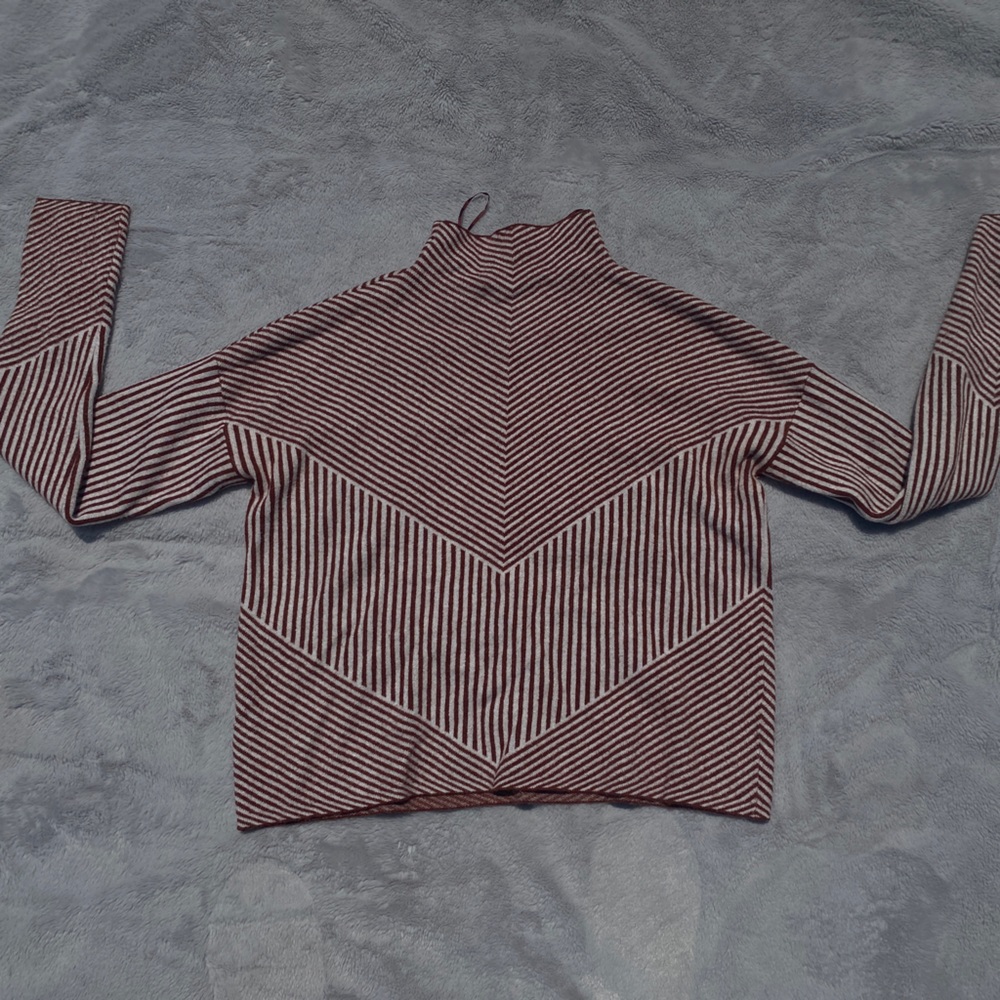Cynthia Rowley Striped Mockneck Sweater